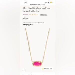Kendra Scott Elisa Pendant Necklace